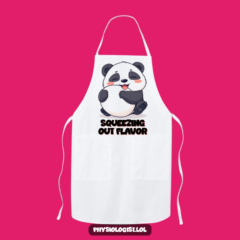 Funny Panda Stress Ball Apron: Kitchen Ambiguous Squeeze, Hilarious Cooking Gift