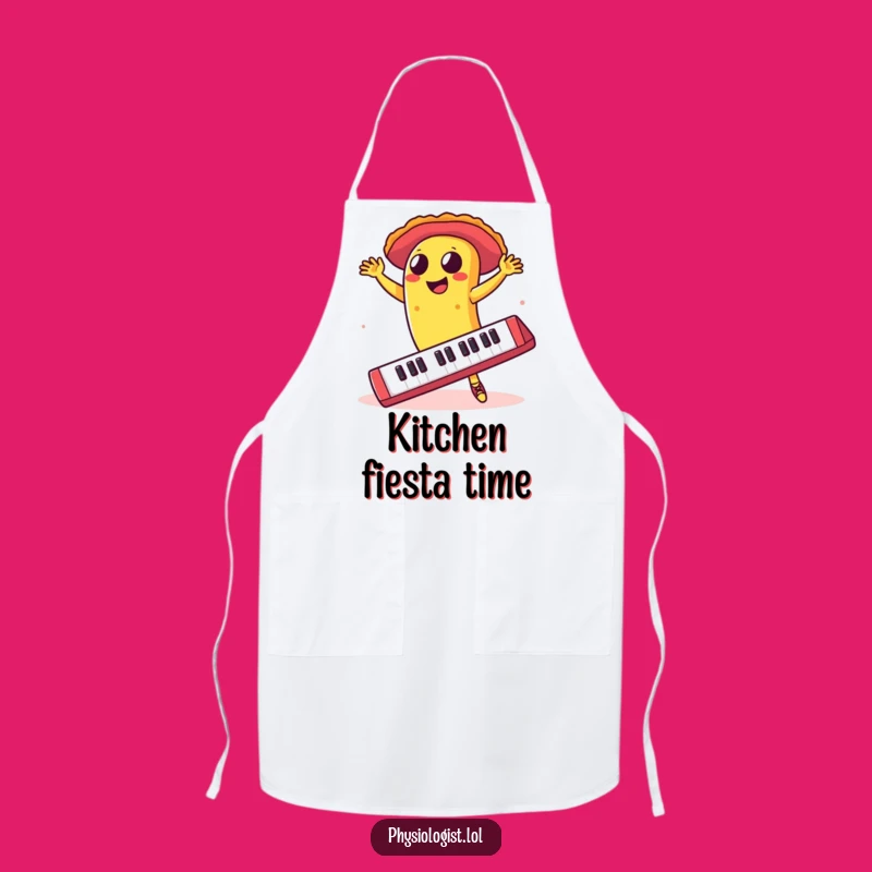 Funny Taco Keyboard Apron - Comical Kitchen Gift for Food Lovers