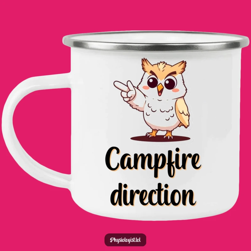 Funny Owl Goal Achiever Camping Mug: Durable and Hilarious Motivator