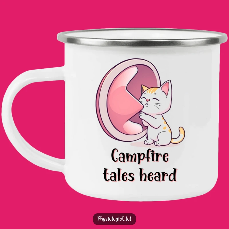 Funny Cat Lung Camping Mug: Adventure Fuelled by Humor and Hot Drinks