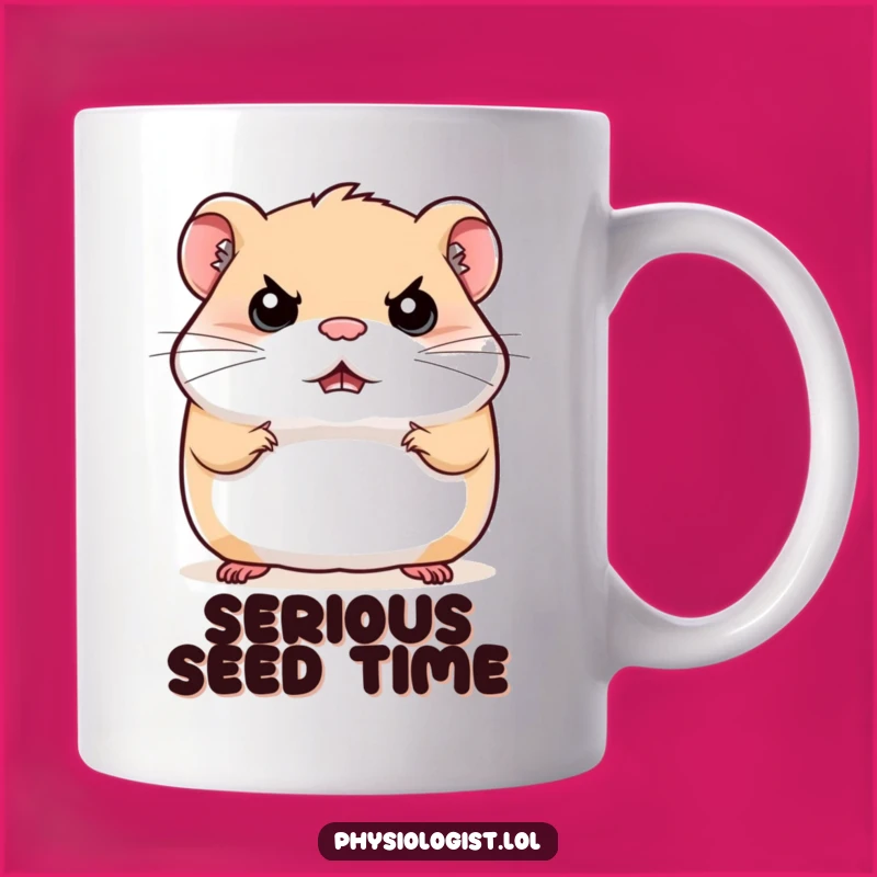 Funny Stern Hamster Mug: Hilarious Grumpy Pet Humor for Any Occasion
