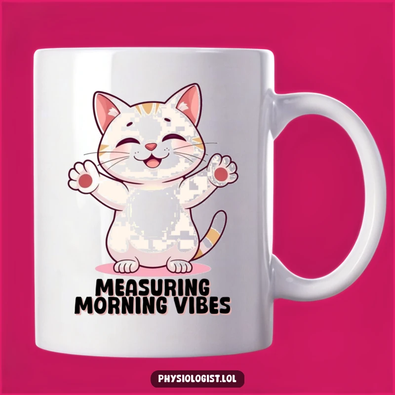 Funny Cat Scientist Mug: Amusing Measure-The-Mystery Gift for Curious Minds
