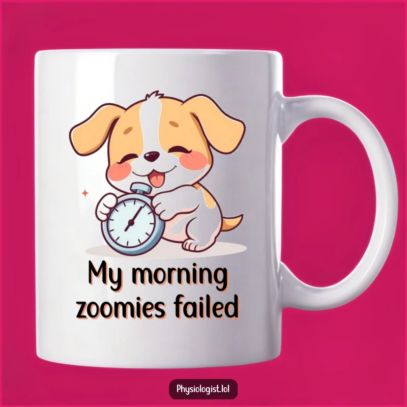 Funny Dog Tripping Stopwatch Mug - Perfect Comedic Gift for Dog Lovers