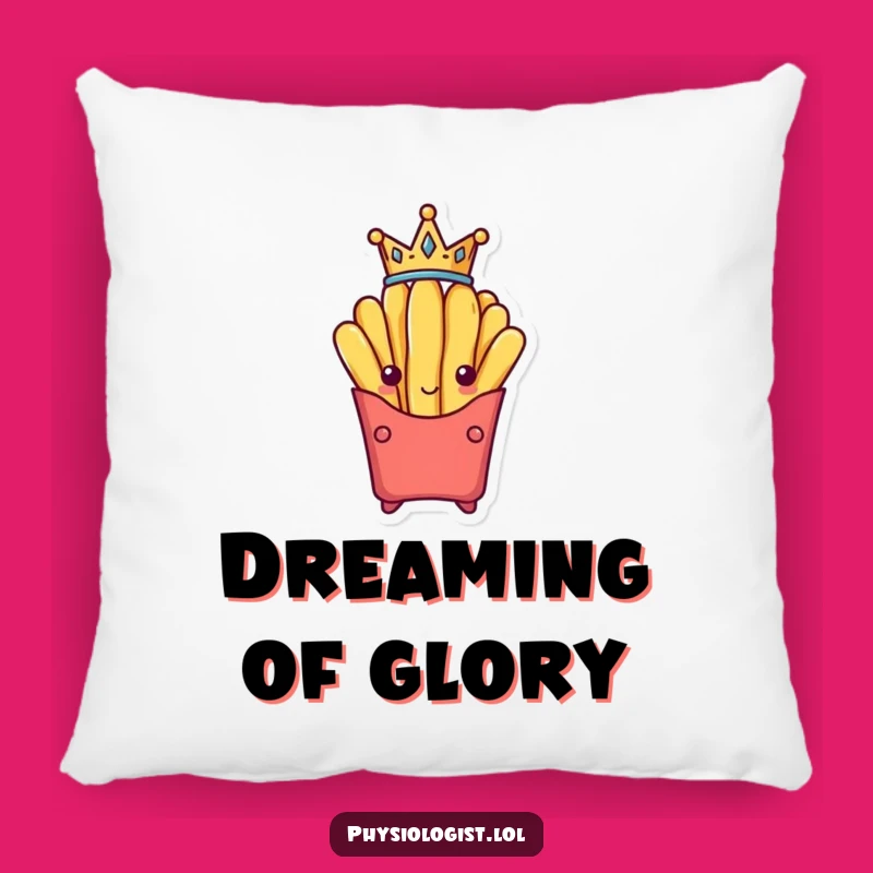 Funny French Fry King Pillow: Victorious Fry's Cozy, Hilarious Accent