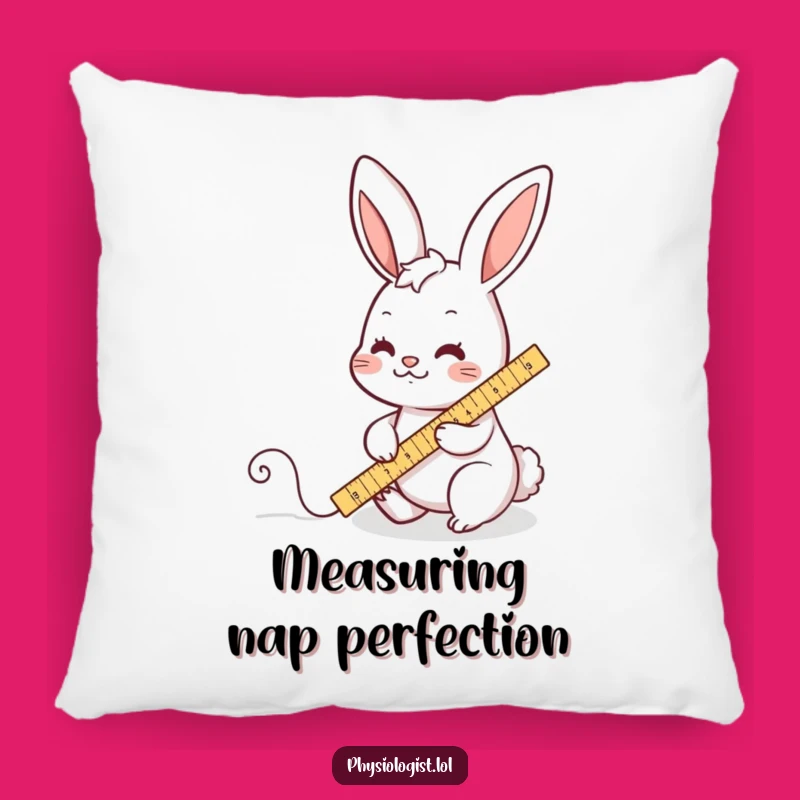 Funny Rabbit Measuring Pillow - Cozy & Hilarious Desk Decor!