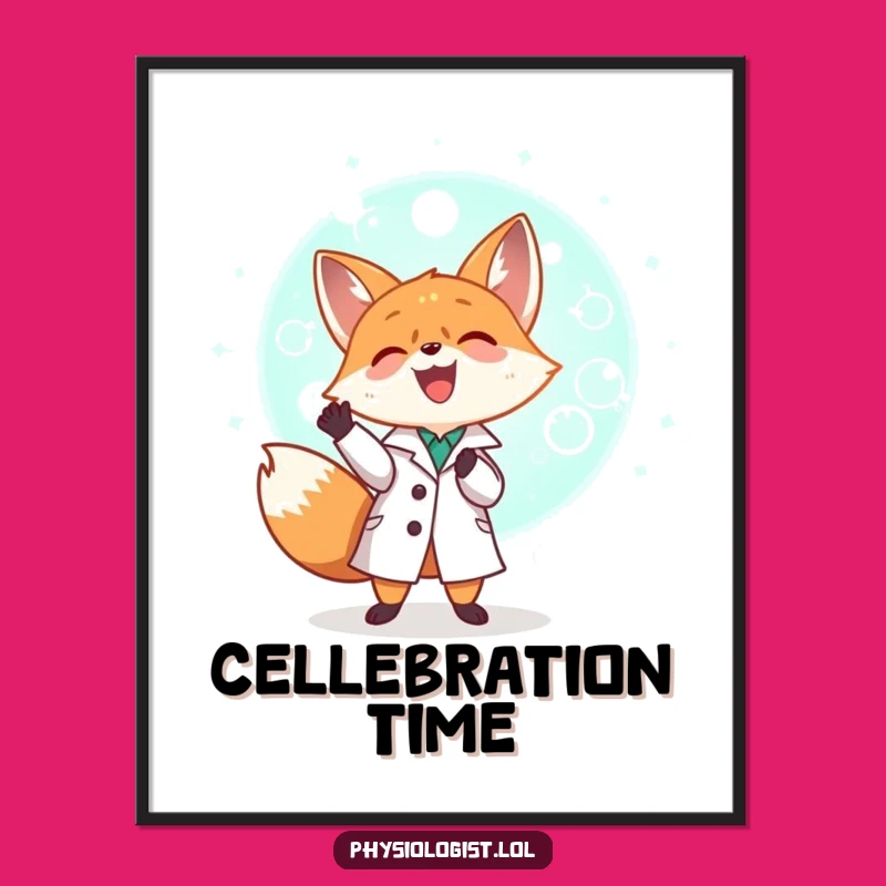 Funny Fox Scientist Digital Art: Instant Lab Merriment Download