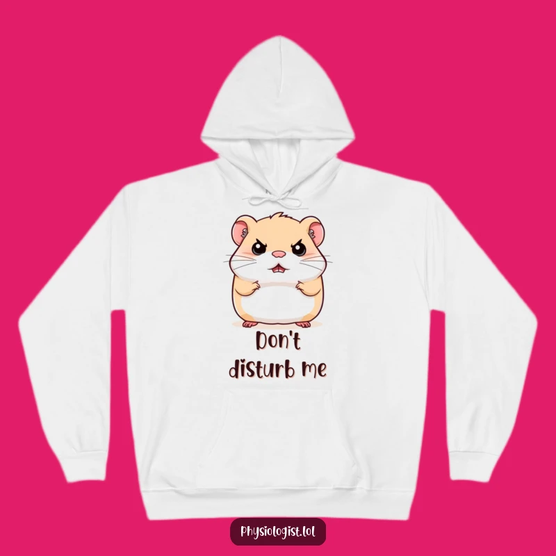 Funny Stern Hamster Hoodie: Cozy and Hilarious Grumpy Pet Sweatshirt