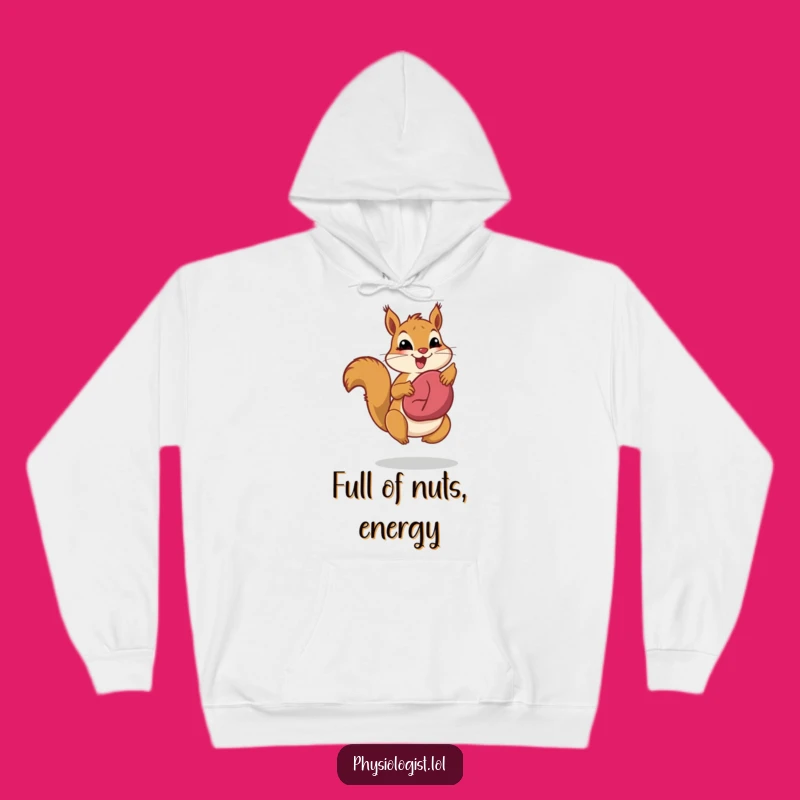 Funny Liver Health Squirrel Hoodie: Stay Warm with This Energetic Healer's Hilarious Gear