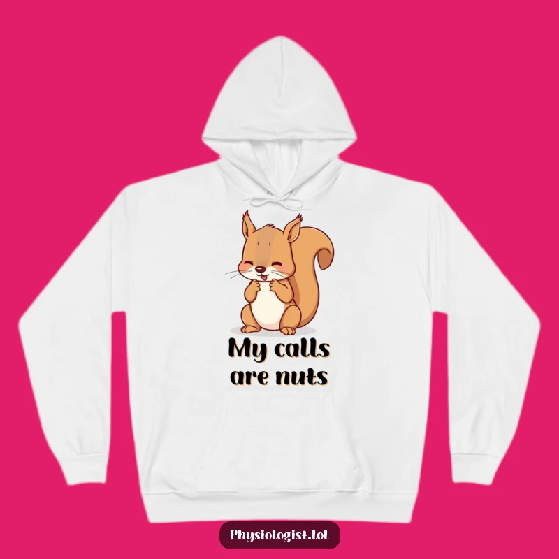 Funny Squirrel Fouls Hoodie: Referee Squirrel Comfort - Cozy Sports Gift
