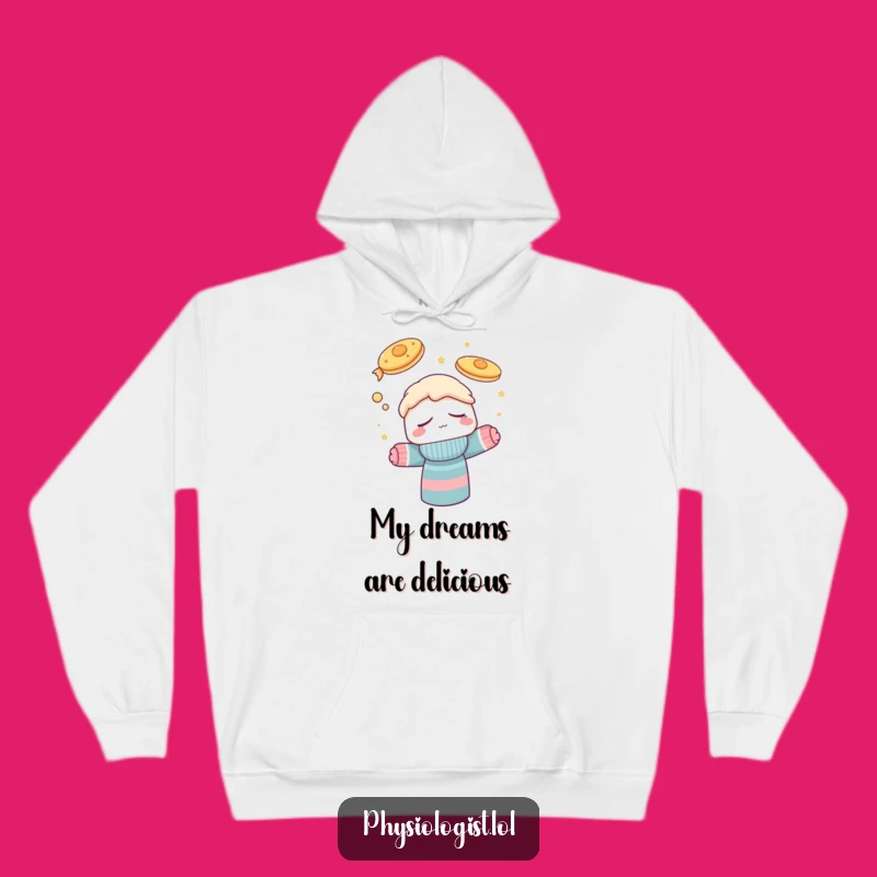 Funny Sock Puppet Flying Pancakes Hoodie: Cozy Dreamer Gift for Ultimate Comfort