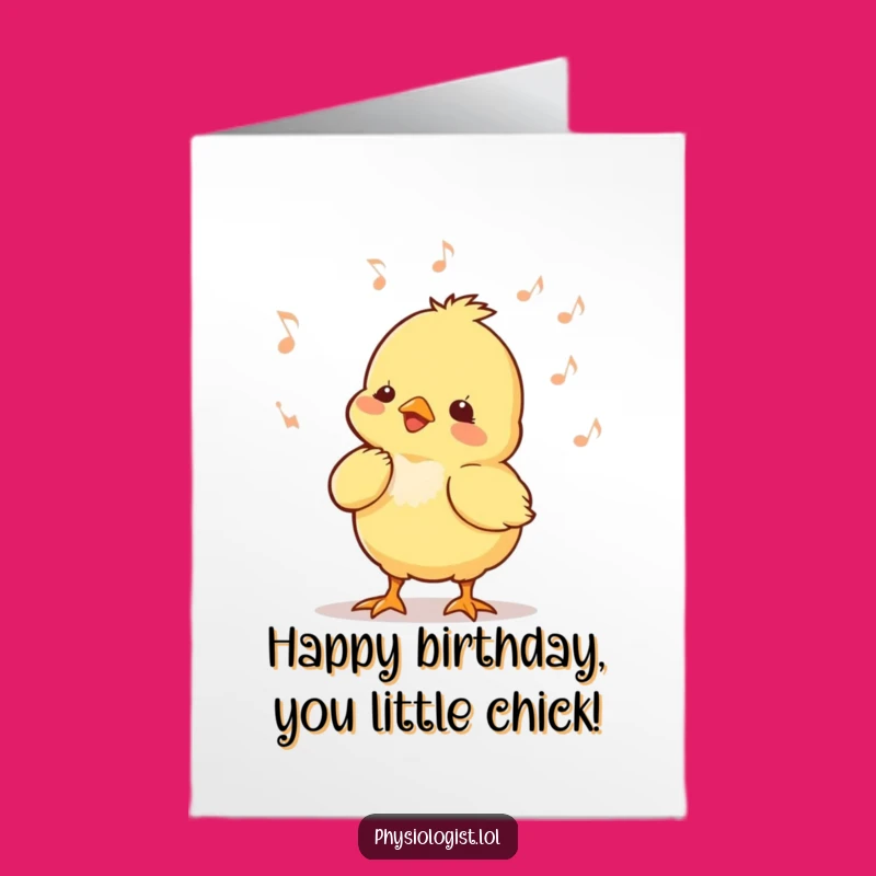 Free Printable Funny Chick Dancer Card - Downloadable Birthday Ecard for Cheerful Vibes