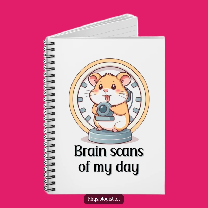 Funny Brain Scanner Hamster Notebook: Jot Down Ideas with This Smart Rodent's Journal