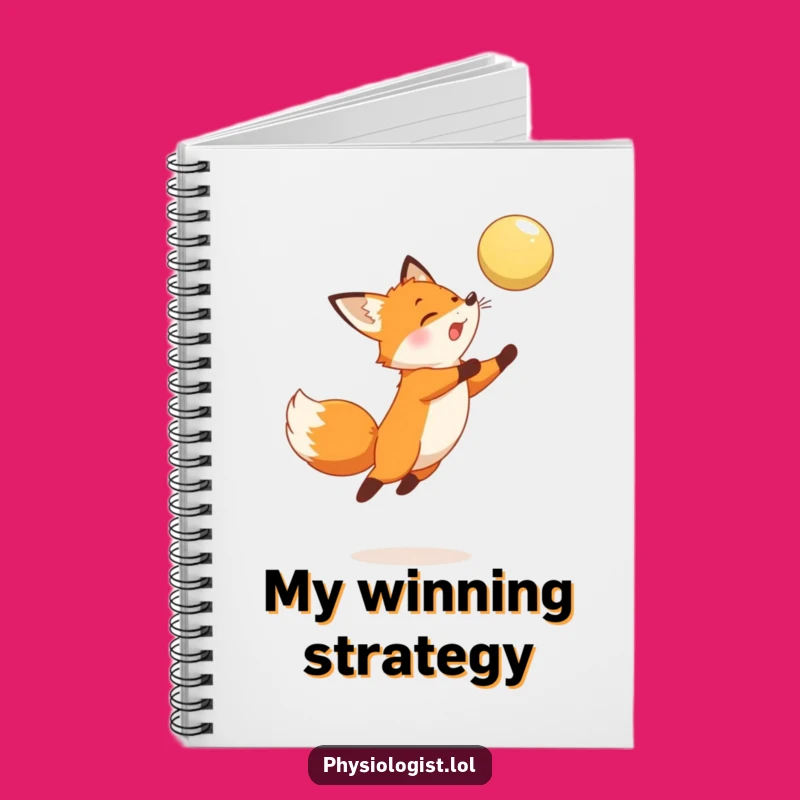 Funny Fox Leaping Notebook: Hilarious Journal Gift for Creative Ideas