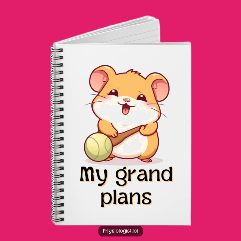 Funny Hamster Paddle Notebook: Jot Down Ideas with Adorable Fun