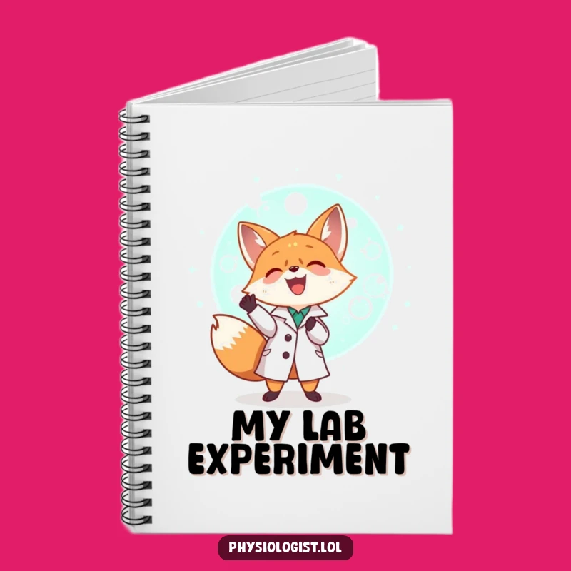 Funny Fox Scientist Notebook: Jot Down Notes with Lab Merriment
