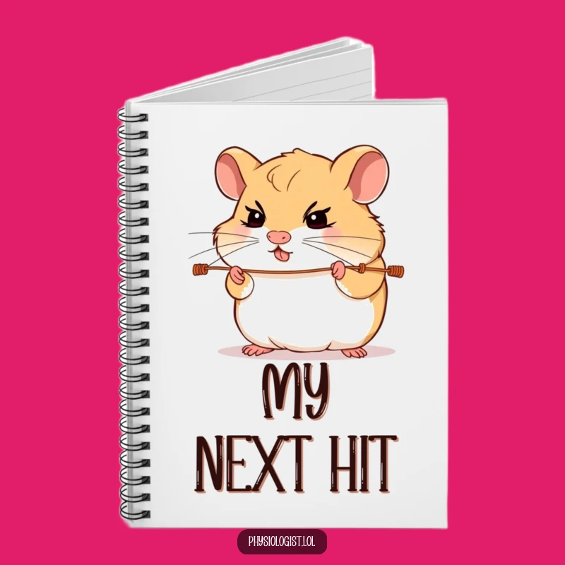 Funny Hamster Guitar Notebook: Determined Hamster Strings Journal Funny Gift