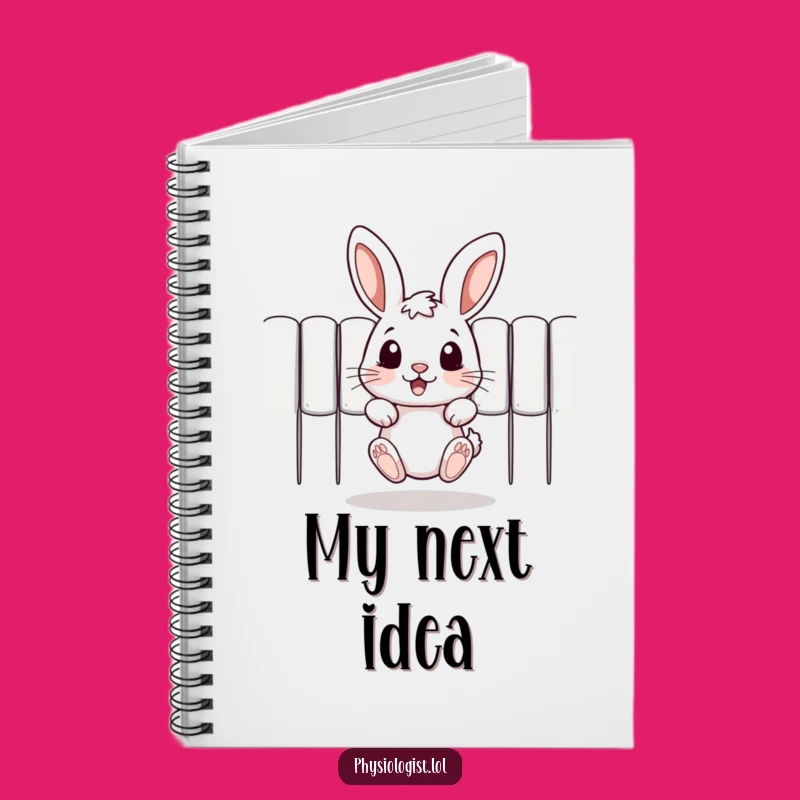 Funny Rabbit Notebook: Jot Down Ideas with a Peeking Bunny