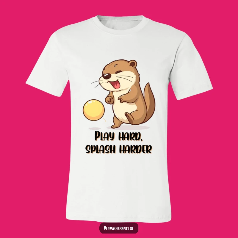 Funny Otter Playtime T-Shirt: High Energy and Hilarious Fun
