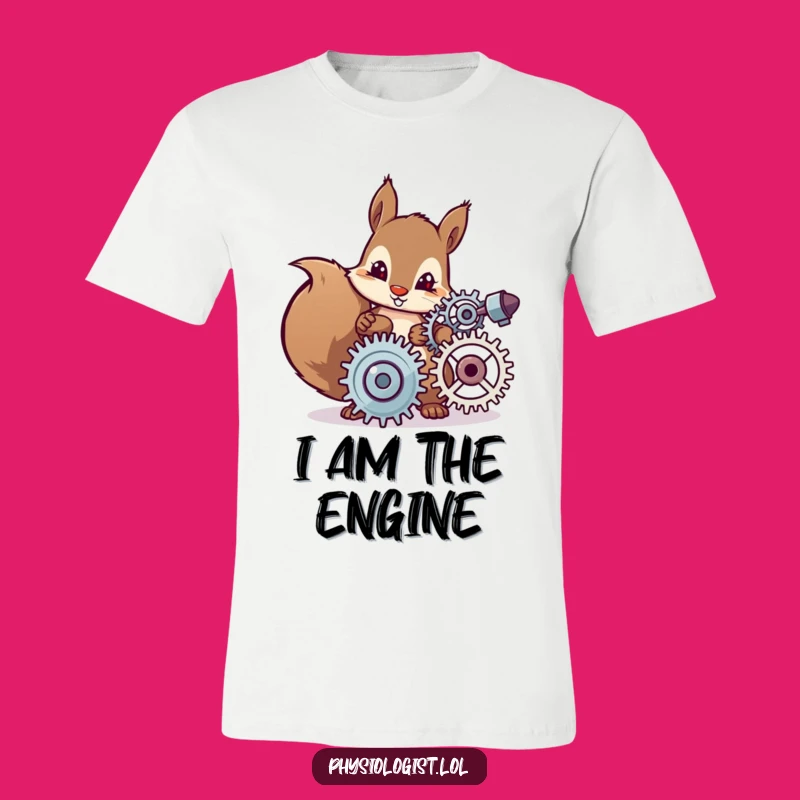 Funny Squirrel Mechanic T-Shirt - Hilarious Invention & Engineering Humor Tee!