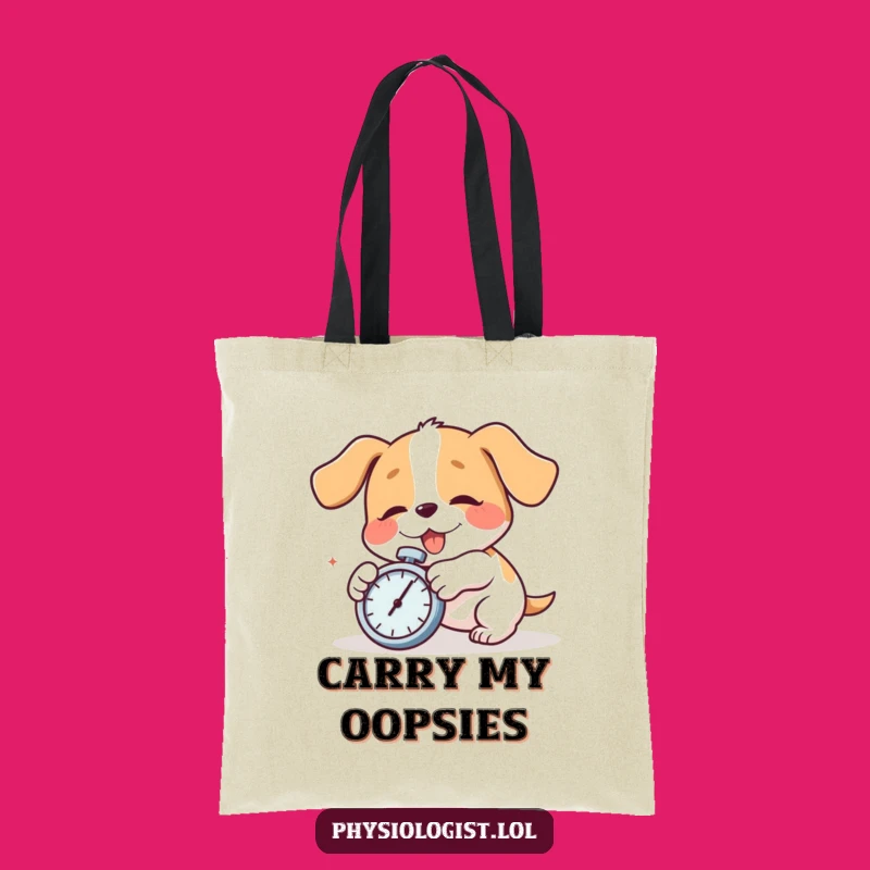 Funny Dog Tripping Tote Bag - Comedic Gift for Dog Moms & Dads